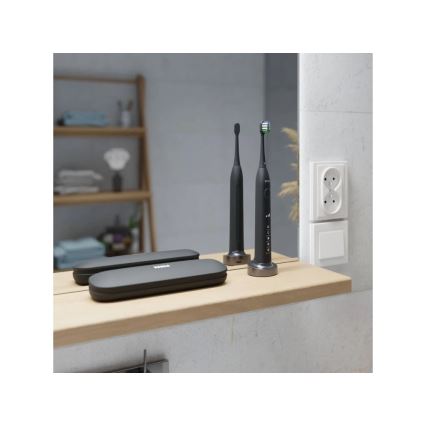 TESLA Smart - SARJA 4x Vaihtopäätä soniselle hammasharjalle TS400 musta