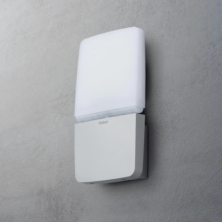 theben - LED-seinävalaisin 11 W / 230 V, hopea, IP55