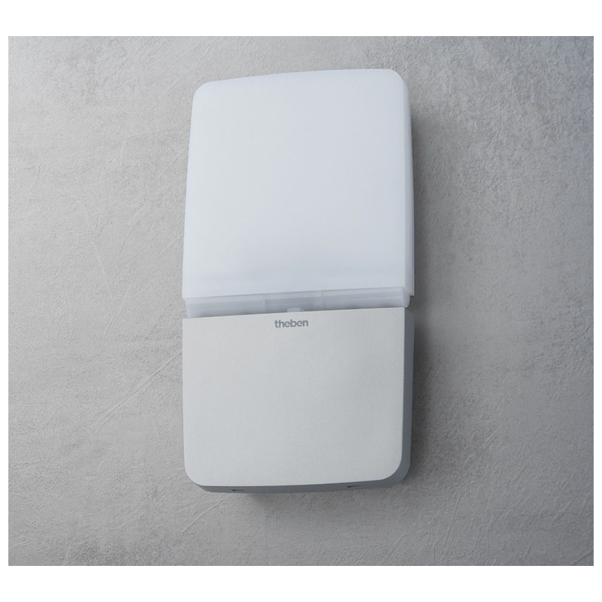 theben - LED-seinävalaisin 11 W / 230 V, hopea, IP55