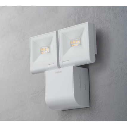 theben - LED-seinävalonheitin 2xLED/10W/230V valkoinen IP55