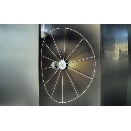 Thoro TH.015 - Kiinteä kattokruunu ESKOLA 1xE27/60W/230V musta