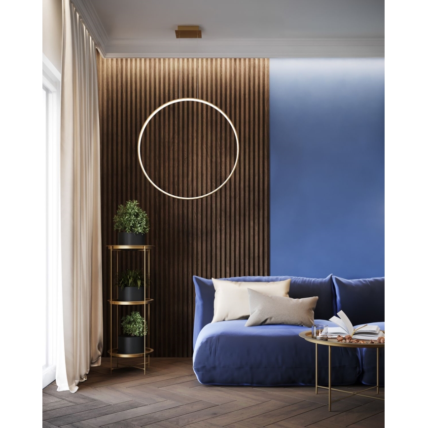 Thoro TH.175 - LED-kattokruunu johdossa RIO LED/50W/230V CRI 90 3000K halkaisija 78 cm kulta