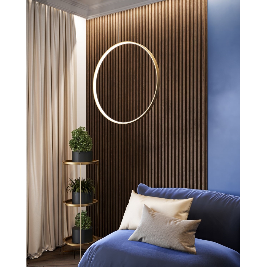 Thoro TH.175 - LED-kattokruunu johdossa RIO LED/50W/230V CRI 90 3000K halkaisija 78 cm kulta