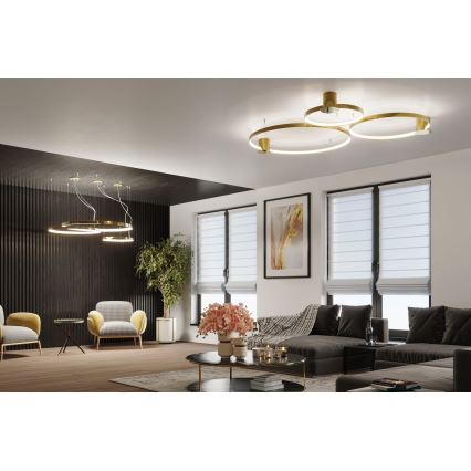 Thoro TH.252 - LED-kattovalaisin RIO LED/50W/230V CRI 90 3000K halkaisija 78 cm kulta