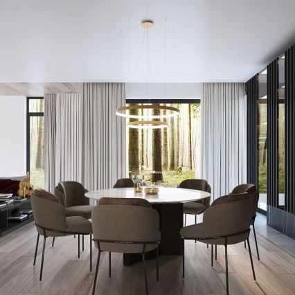 Thoro TH.268 - LED-riippuvalaisin johdolla RIO LED/80W/230V CRI 95 4000K kulta