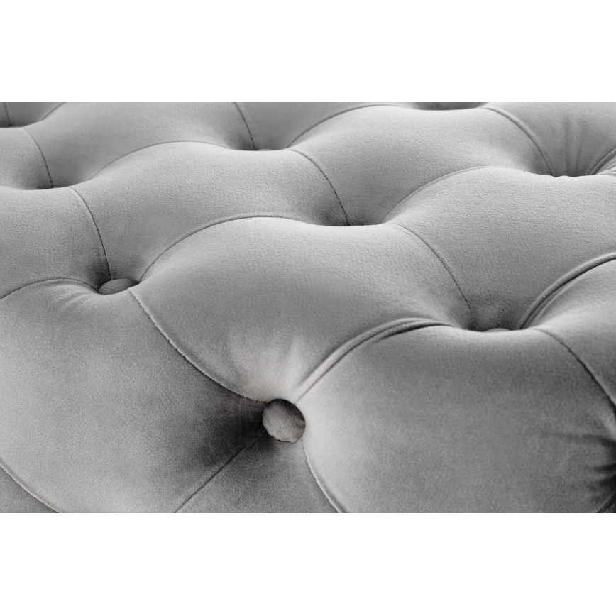 Tikattu penkki ATHENA 40x100 cm harmaa/kulta