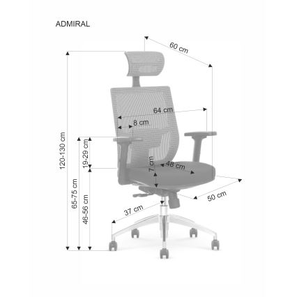 Toimistotuoli ELMIR musta/harmaa