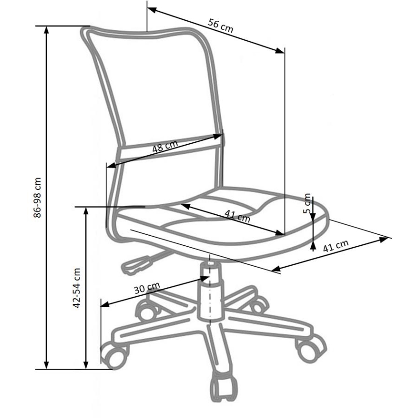 Toimistotuoli FANA harmaa/musta