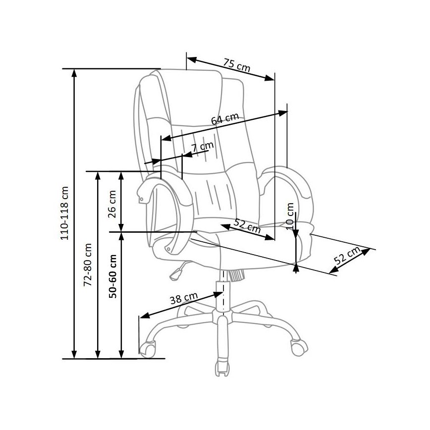Toimistotuoli RELAX harmaa