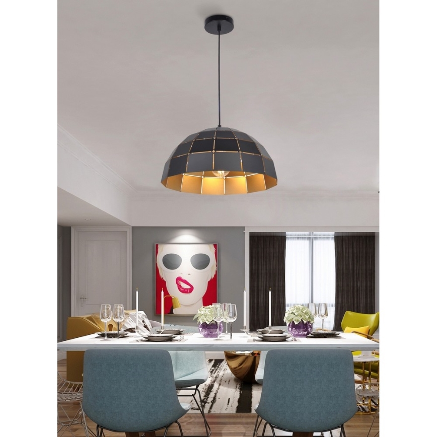 Top Light Apolo 30C - Kattokruunu johdossa APOLO 1xE27/40W/230V kulta/musta