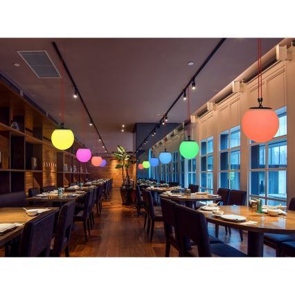 Top Light BALL RGB RC - LED RGB himmennettävä aurinkovalaisin BALL LED/1,2W/3,7V IP44 1800 mAh + kaukosäädin