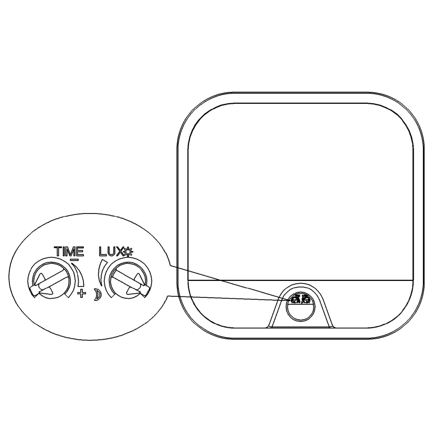 Top Light - LED-ulkoseinävalaisin liiketunnistimella ja hämäräkytkimellä BARI LED/20W/230V 4000K IP65