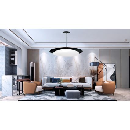 Top Light - Himmennettävä LED-kattokruunu johdossa STONE LED/51W/230V 3000-6500K + kauko-ohjaus