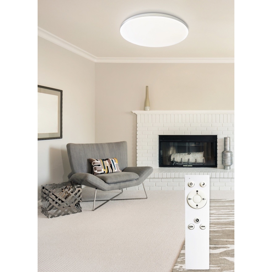 Top Light - Himmennettävä LED-kattovalaisin OCEAN LED/36W/230V 3000-6500K + kauko-ohjaus