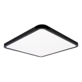 Top Light - Himmennettävä LED-kattovalaisin REVIT LED/50W/230V 3000-6500K 50x50 cm musta + kauko-ohjaus