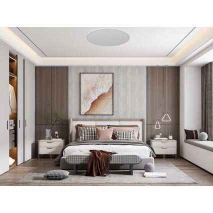 Top Light - Himmennettävä LED-kattovalaisin REVIT LED/70W/230V 3000-6500K halkaisija 75 cm valkoinen + kauko-ohjaus