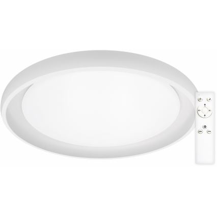 Top Light - Himmennettävä LED-kattovalaisin SALERNO LED/60W/230V 3000-6500K halkaisija 60 cm valkoinen + kauko-ohjaus