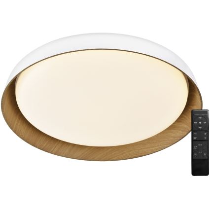 Top Light - Himmennettävä LED-kattovalaisin SATELLITE LED/36W/230V 3000-6500K halkaisija 43 cm valkoinen/ruskea + kauko-ohjaus
