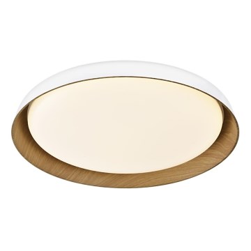Top Light - Himmennettävä LED-kattovalaisin SATELLITE LED/48W/230V 3000-6500K halkaisija 53 cm valkoinen/ruskea + kauko-ohjaus