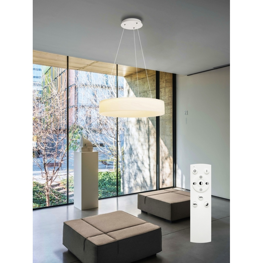 Top Light - LED-himmennettävä riippuvalaisin vaijerilla HALO LED/60W/230V 3000–6500K halkaisija 60 cm + kaukosäädin