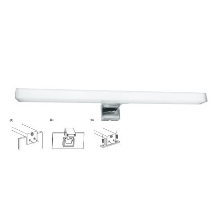 Top Light - Kylpyhuoneen LED-peilivalo OREGON LED/7W/230V 40 cm IP44