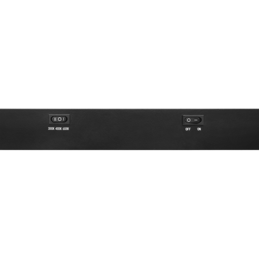 Top Light - LED alakaappivalaisin AXIS LED/15W/230V 3000/4000/6500K 60 cm musta