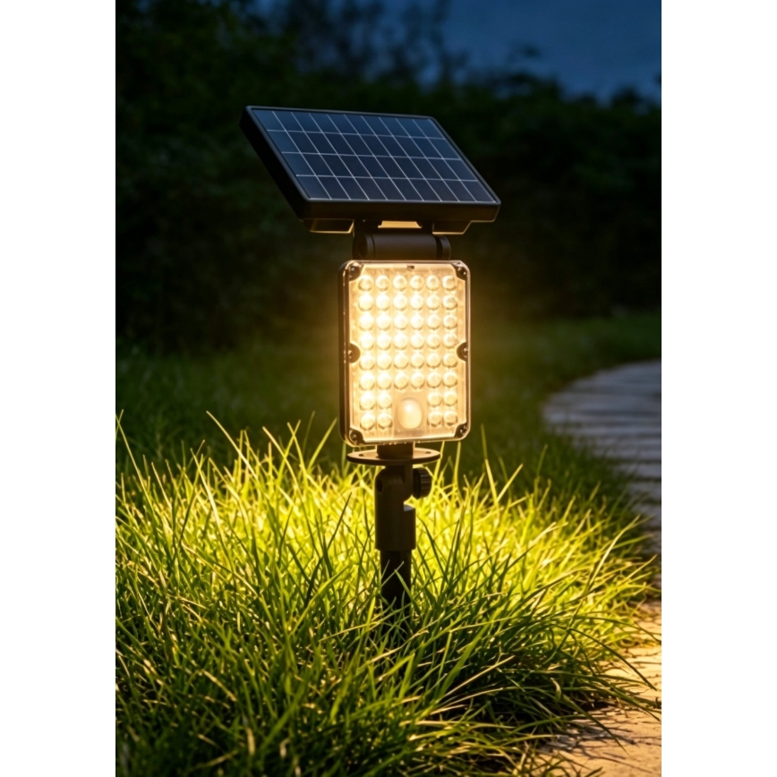 Top Light - LED-aurinkovalaisin 3-in-1-anturilla ZENITH LED/10W/3,7V 3000/4000/6500K IP54 2400 mAh