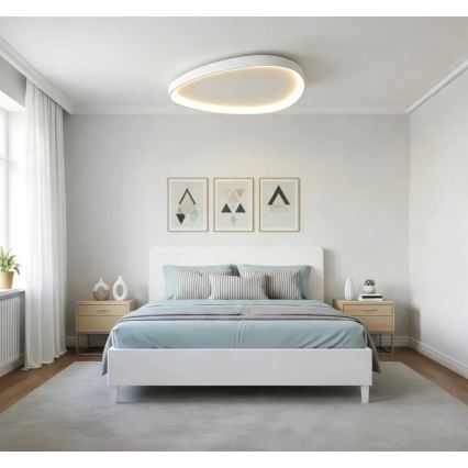 Top Light - LED himmennettävä kattovalaisin ECLIPSE LED/55W/230V 3000-6500K pr. 60 cm valkoinen + kaukosäädin