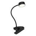Top Light - LED-himmennettävä kosketusohjattu pöytävalaisin klipsillä BELLA LED/4,8W/5V 3000-6500K musta