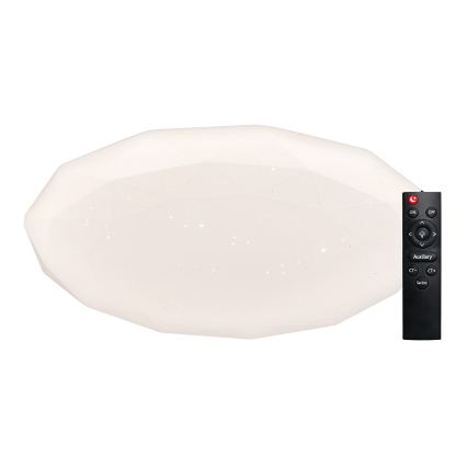 Top Light - himmennettävä LED-kylpyhuoneen kattovalaisin SPARKLE LED/60W/230V 3000-6500K IP44 Ø 49 cm valkoinen + kaukosäädin