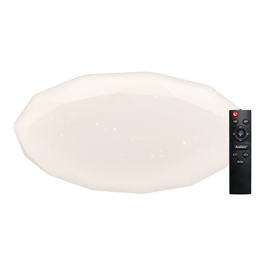 Top Light - himmennettävä LED-kylpyhuoneen kattovalaisin SPARKLE LED/60W/230V 3000-6500K IP44 Ø 49 cm valkoinen + kaukosäädin