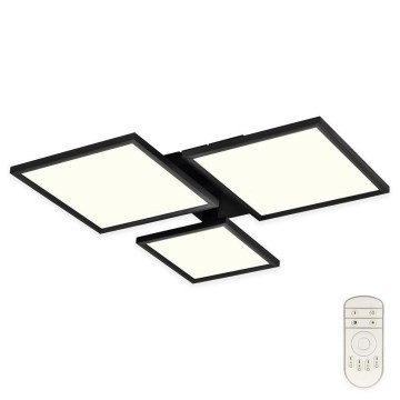 Top Light - LED-himmennyskattokruunu MERKUR LED/50W/230V 3000-6500K musta + kauko-ohjaus