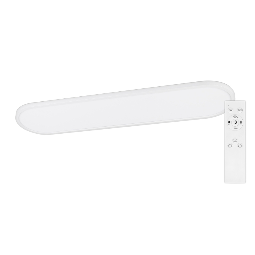 Top Light - LED himmennettävä kattovalaisin, pinta-asennettava tai riippuva OVAL LED/36W/230V 3000-6500K valkoinen + kaukosäädin