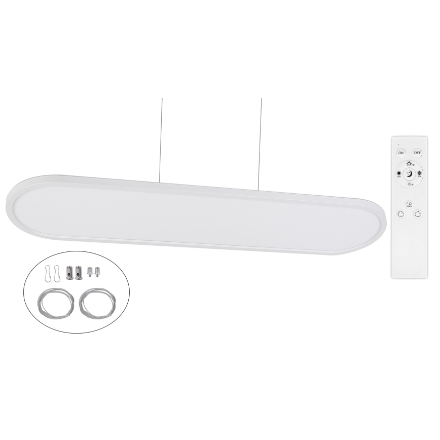 Top Light - LED himmennettävä kattovalaisin, pinta-asennettava tai riippuva OVAL LED/36W/230V 3000-6500K valkoinen + kaukosäädin