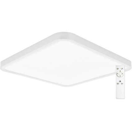 Top Light - Himmennettävä LED-kattovalaisin REVIT LED/36W/230V 3000-6500K 40x40 cm valkoinen + kauko-ohjaus