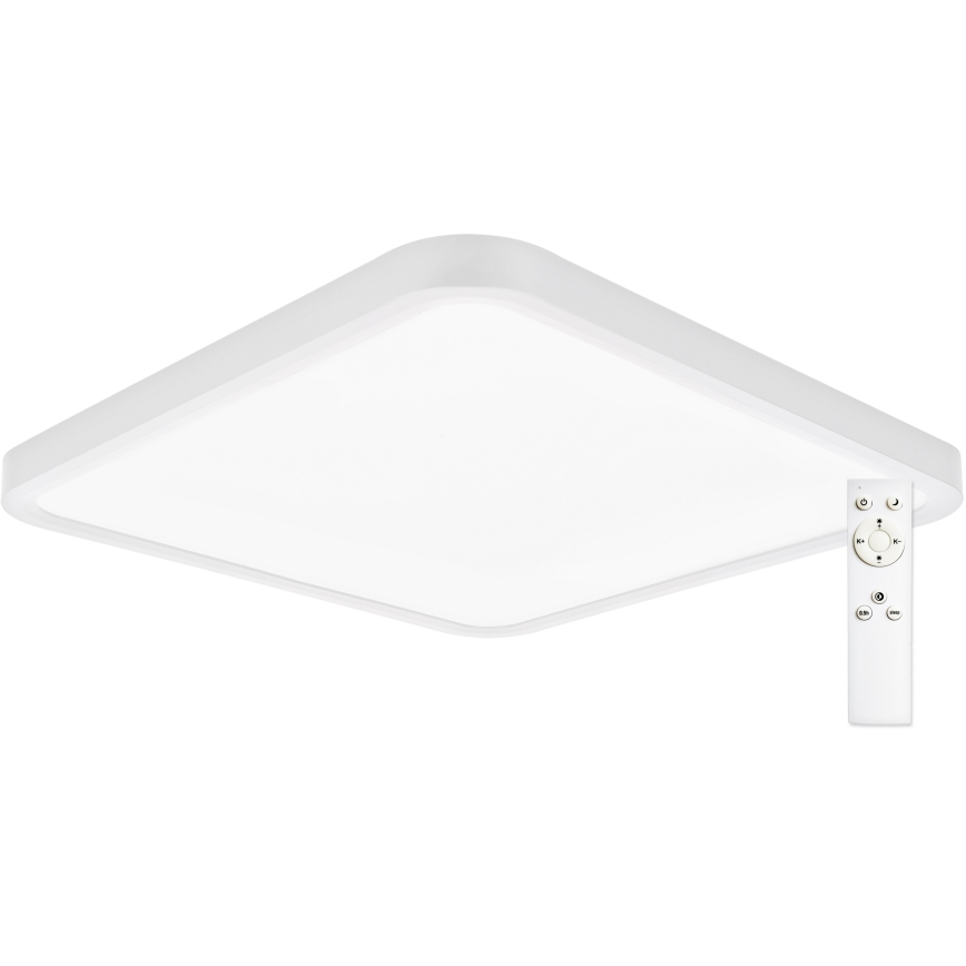 Top Light - Himmennettävä LED-kattovalaisin REVIT LED/36W/230V 3000-6500K 40x40 cm valkoinen + kauko-ohjaus