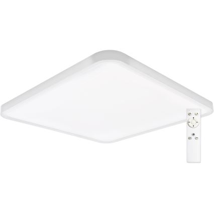 Top Light - Himmennettävä LED-kattovalaisin REVIT LED/50W/230V 3000-6500K 50x50 cm valkoinen + kauko-ohjaus