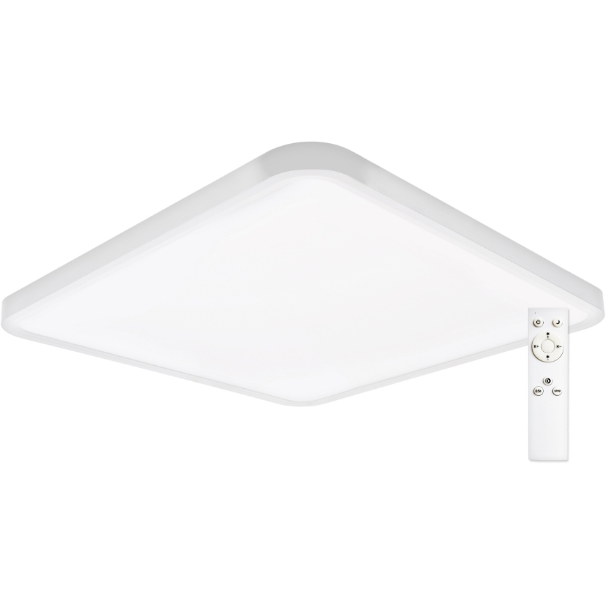 Top Light - Himmennettävä LED-kattovalaisin REVIT LED/50W/230V 3000-6500K 50x50 cm valkoinen + kauko-ohjaus