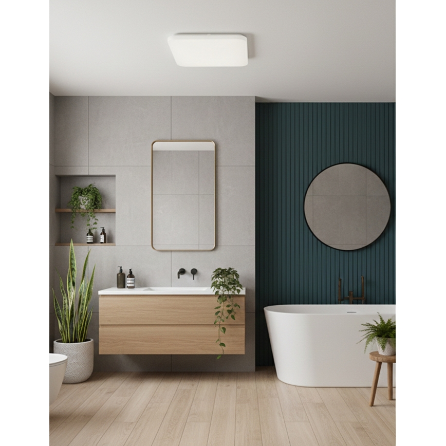 Top Light - LED-kylpyhuoneen kattovalaisin DUNAJ LED/32W/230V 3000/4000/6500K IP44 38x38 cm valkoinen