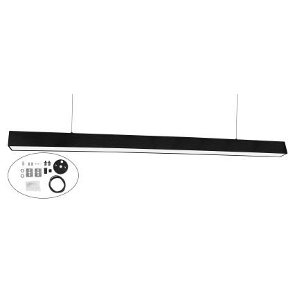 Top Light - LED-kattovalaisin, pinta-asennettava tai riippuvalaisin HORIZON LED/40W/230V 3000/4000/6500K musta