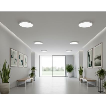 Top Light - LED-kattovalaisin liiketunnistimella REVIT LED/12/18/24W/230V 3000/4000/6500K halkaisija 30 cm valkoinen