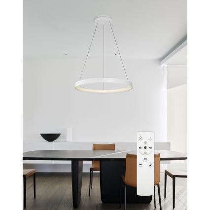 Top Light - LED himmennettävä riippuvalaisin ORBIT LED/40W/230V 3000-6500K halkaisija 50 cm valkoinen + kaukosäädin
