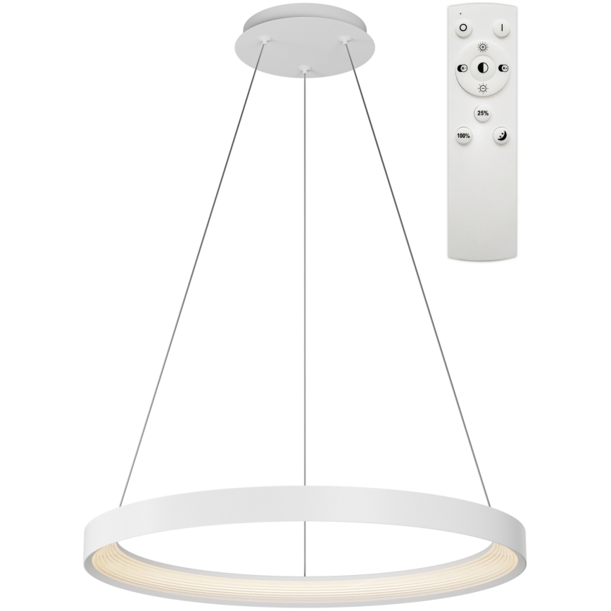 Top Light - LED himmennettävä riippuvalaisin ORBIT LED/40W/230V 3000-6500K halkaisija 50 cm valkoinen + kaukosäädin