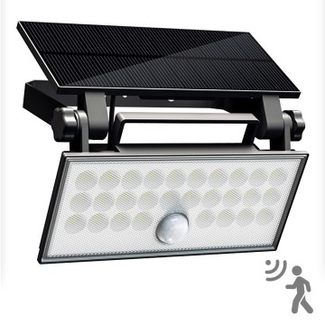 Top Light - LED Solar seinä valonheitin anturilla HELEON PRO LED/8W/3,7V IP65 4000K 2600 mAh