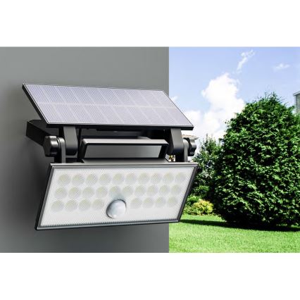 Top Light - LED Solar seinä valonheitin anturilla HELEON PRO LED/8W/3,7V IP65 4000K 2600 mAh