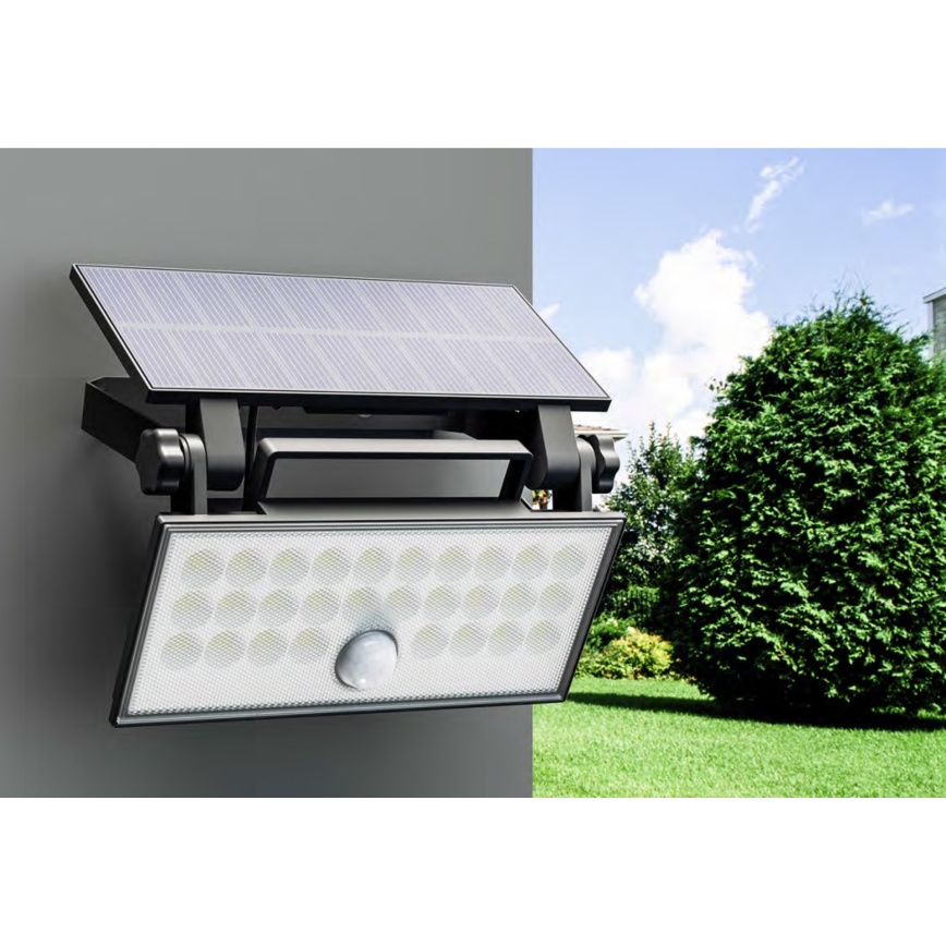 Top Light - LED Solar seinä valonheitin anturilla HELEON PRO LED/8W/3,7V IP65 4000K 2600 mAh
