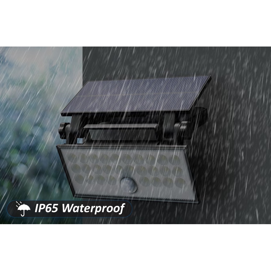 Top Light - LED Solar seinä valonheitin anturilla HELEON PRO LED/8W/3,7V IP65 4000K 2600 mAh