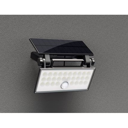 Top Light - LED Solar seinä valonheitin anturilla HELEON PRO LED/8W/3,7V IP65 4000K 2600 mAh