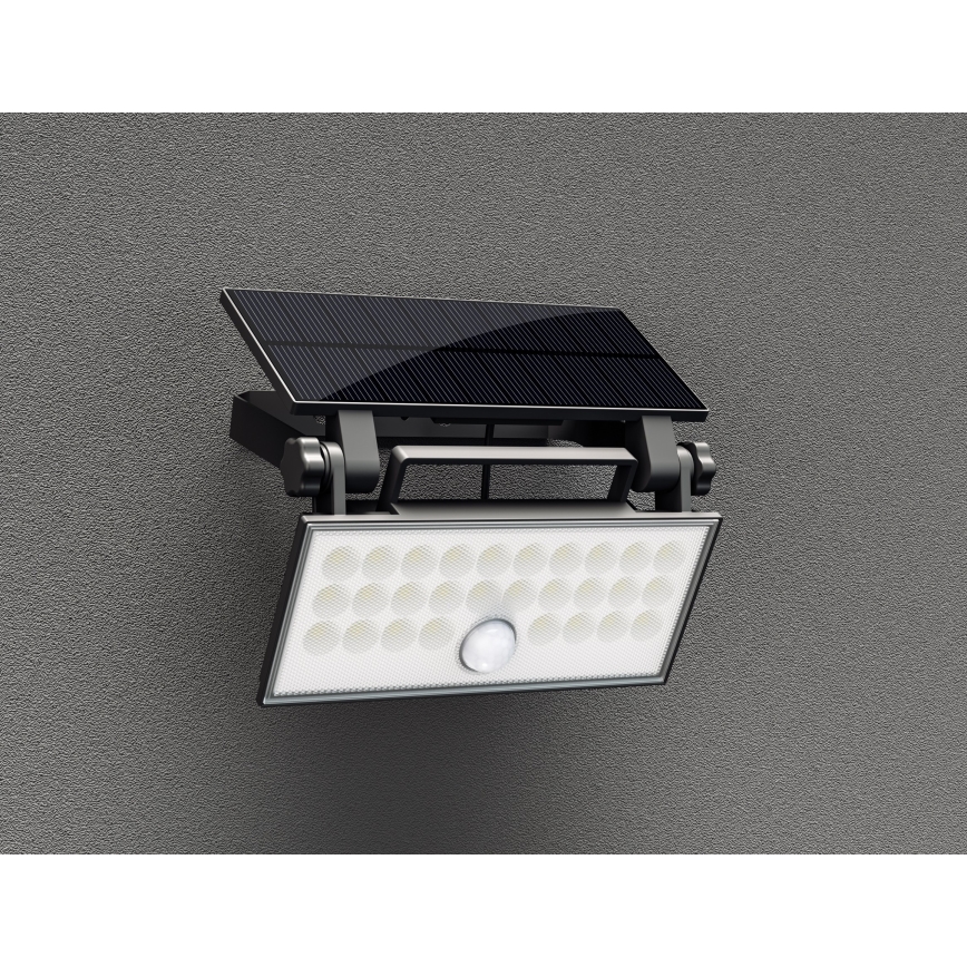 Top Light - LED Solar seinä valonheitin anturilla HELEON PRO LED/8W/3,7V IP65 4000K 2600 mAh