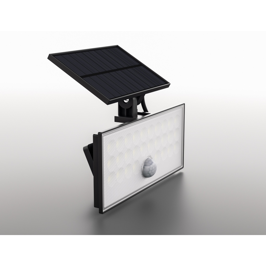 Top Light - LED Solar seinä valonheitin anturilla HELEON VARIO LED/8W/3,7V IP65 4000K 2200 mAh + kauko-ohjaus
